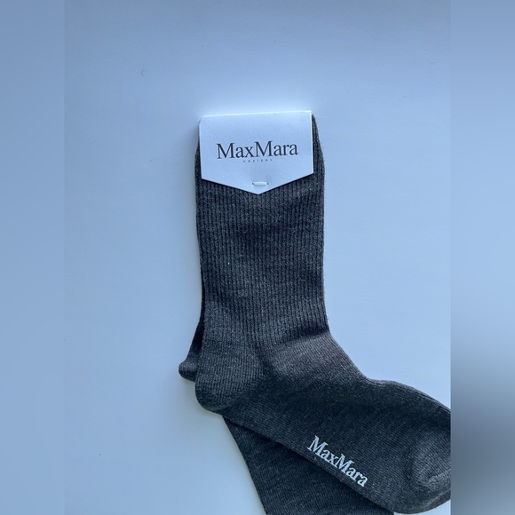 MaxMara Wool Gray Socks - Picture 6 of 6